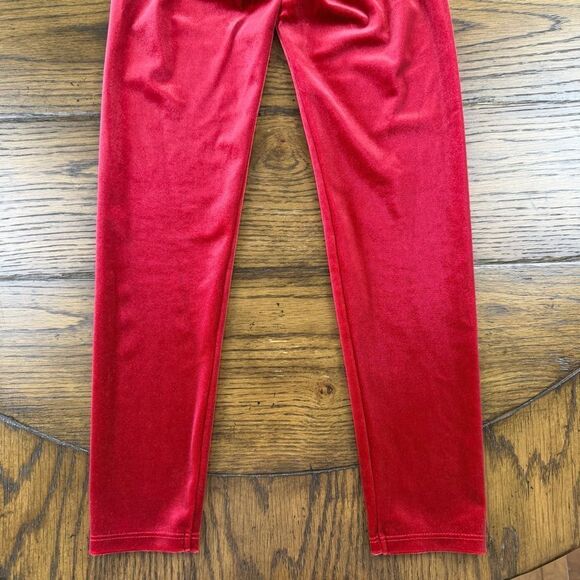 Janie and Jack Red Velvet Leggings - Picture 5 of 5
